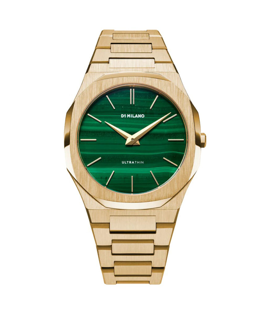 D1 Milano Malachite Ultra Thin 40mm UTBJ30- Quartz