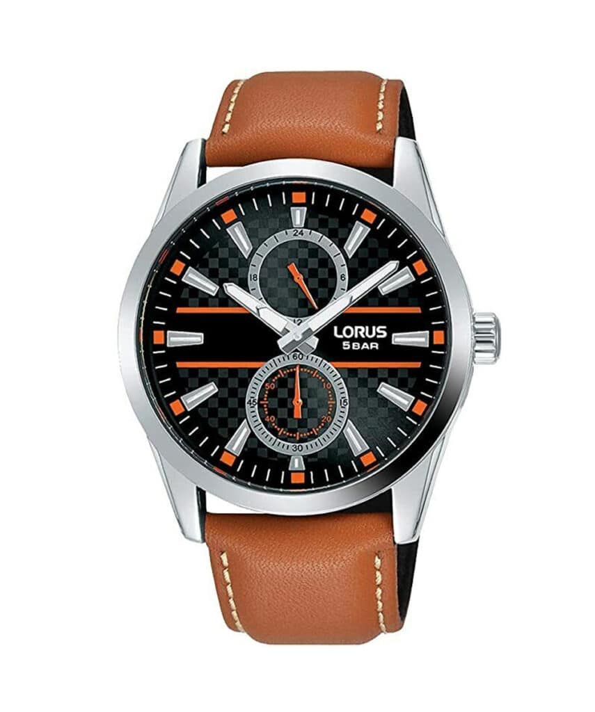 Lorus leather watch shop