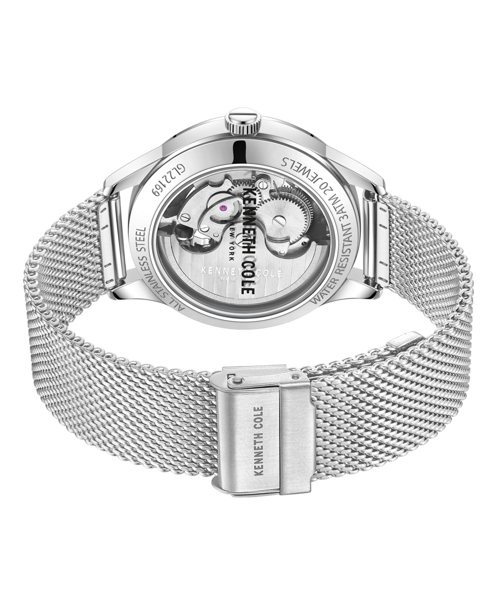 Kenneth Cole Automatic Skeleton Gray Steel KCWGL2216905