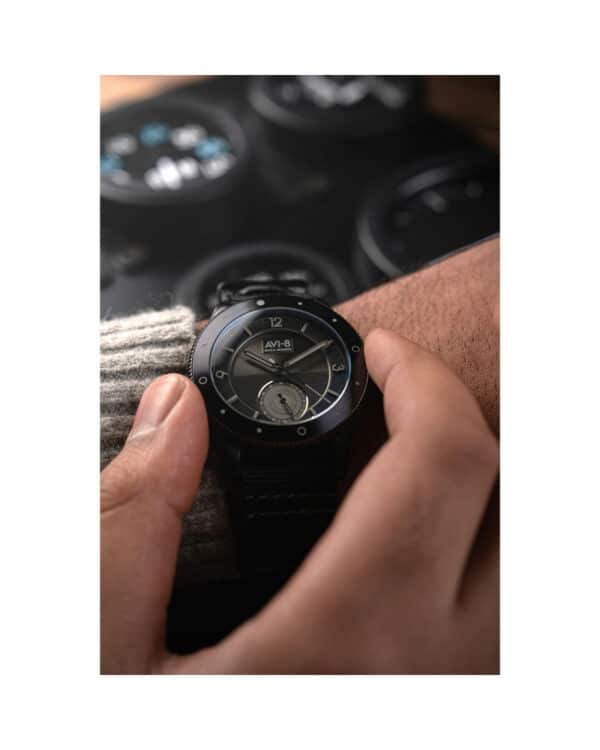 AVI-8 Watch Flyboy Airmaster Sector Black AV-4112-05