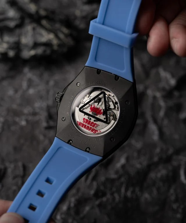 Nubeo Watch Oao Automatic Space Invaders Limited Edition Cosmic Blue