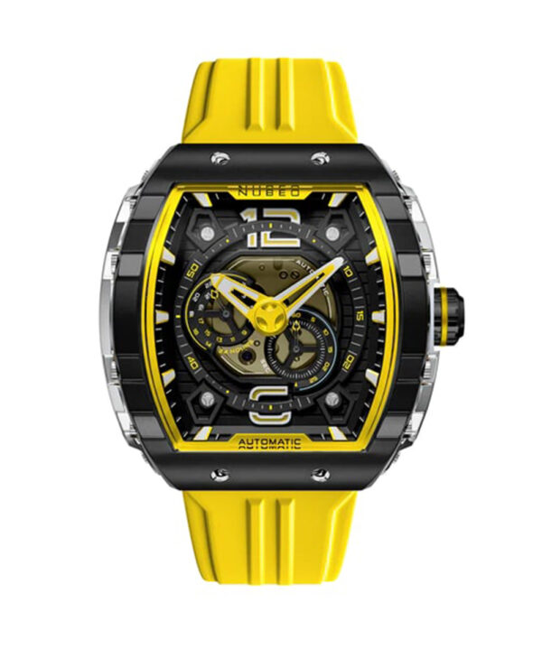 Nubeo Watch Magellan 24H Automatic Yellow Black NB-6087-08 Nubeo Watch Magellan 24H Automatic Yellow Black NB-6087-08