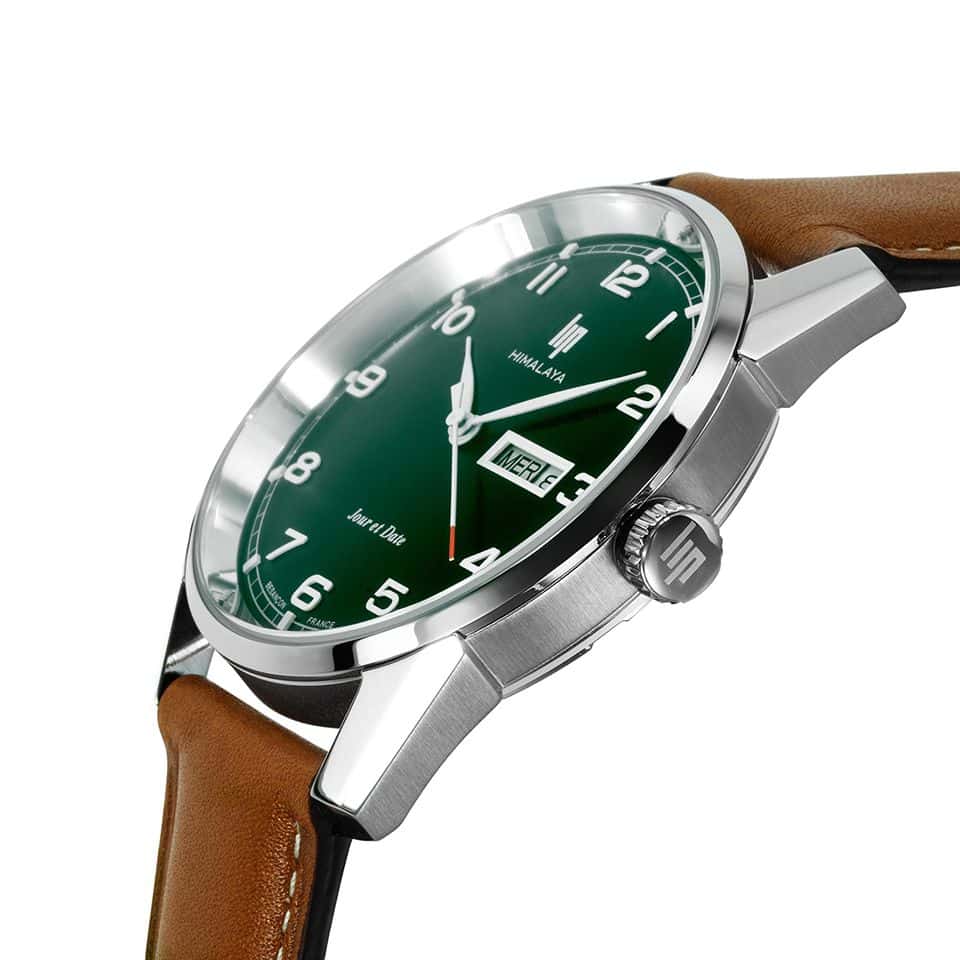 Lip Watch Himalaya 40mm Day Date Green 671715