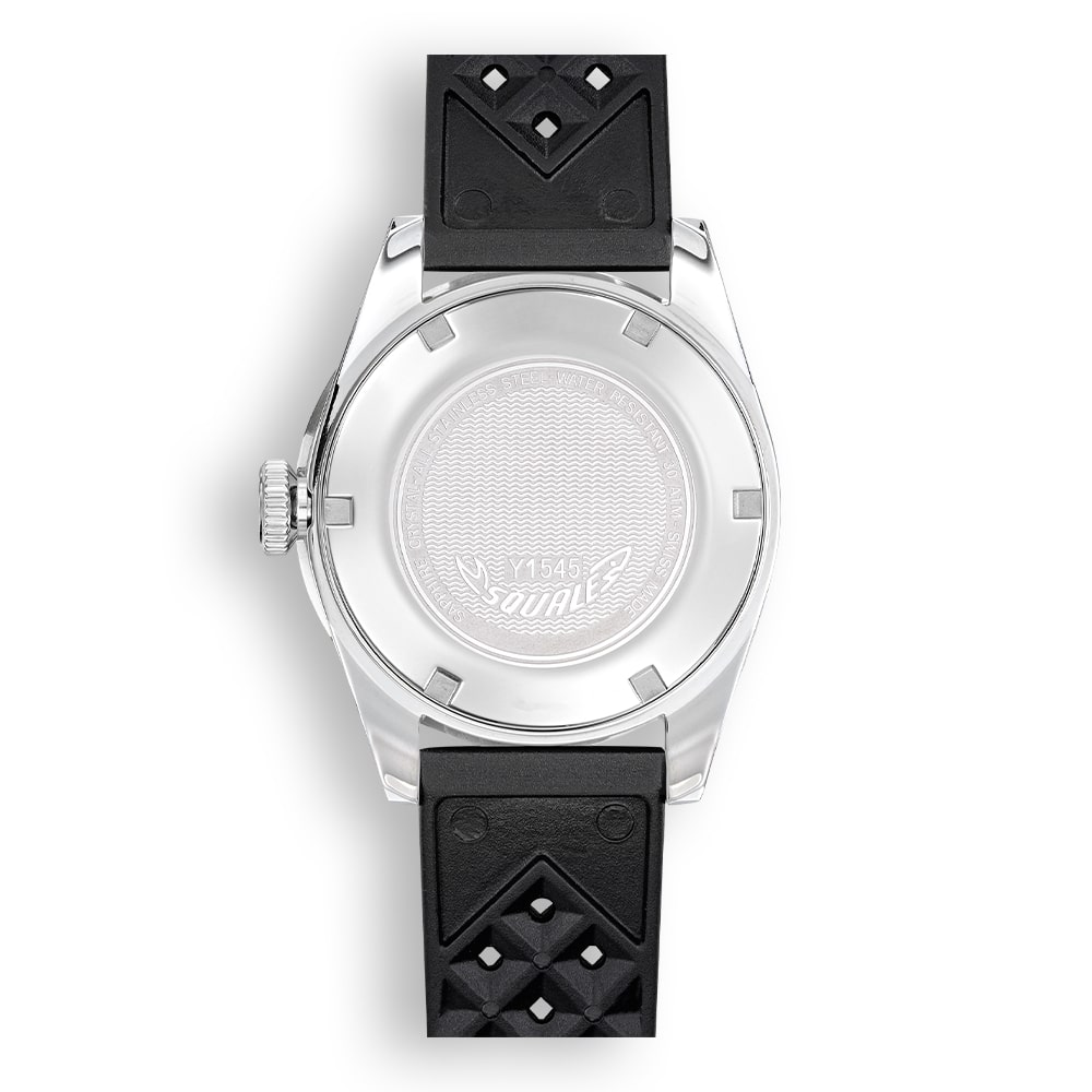 Squale Watch Series 1545 Black Rubber 1545BKBKC.HT