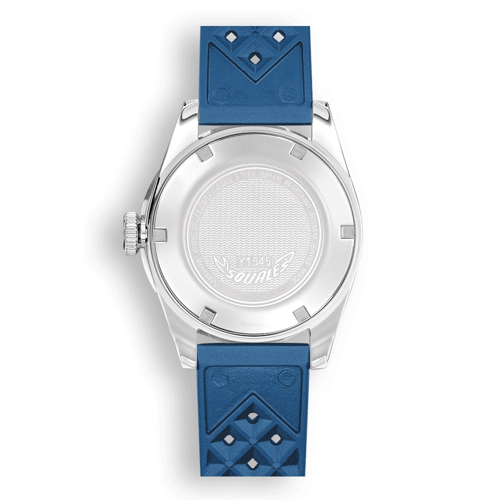Squale Watch Series 1545 Blue Rubber 1545SSBLC.HTB