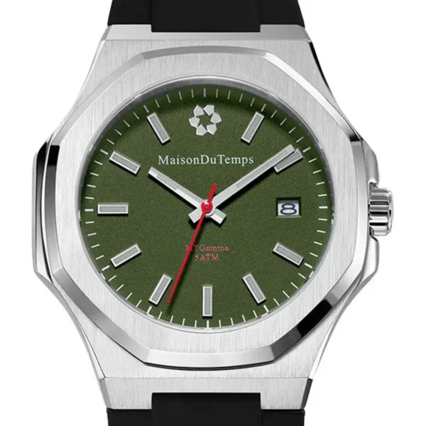 Maison du temps Watch MT GAMMA KAKI SILICONE NOIR a