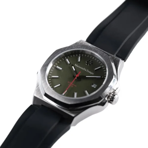 Maison du temps Watch MT GAMMA KAKI SILICONE NOIR b