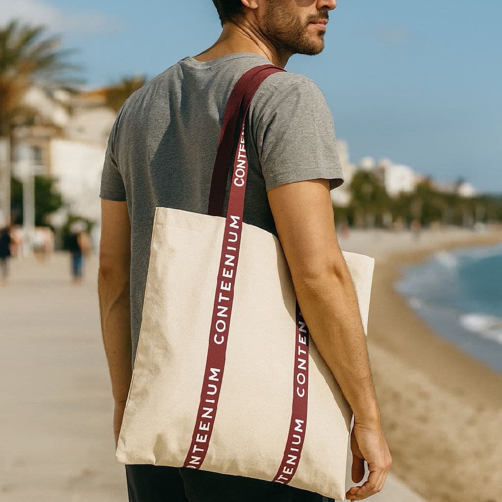 Tote Bag Beige Bordeau Conteenium Homme Femme.jpg