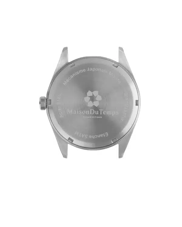 Maison du temps Watch MTOMICRON ARGENT CUIR NOIR a