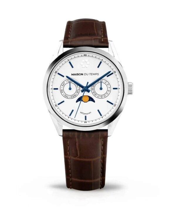 Maison du temps Watch MTOMICRON MOONPHASE CUIR MARRON