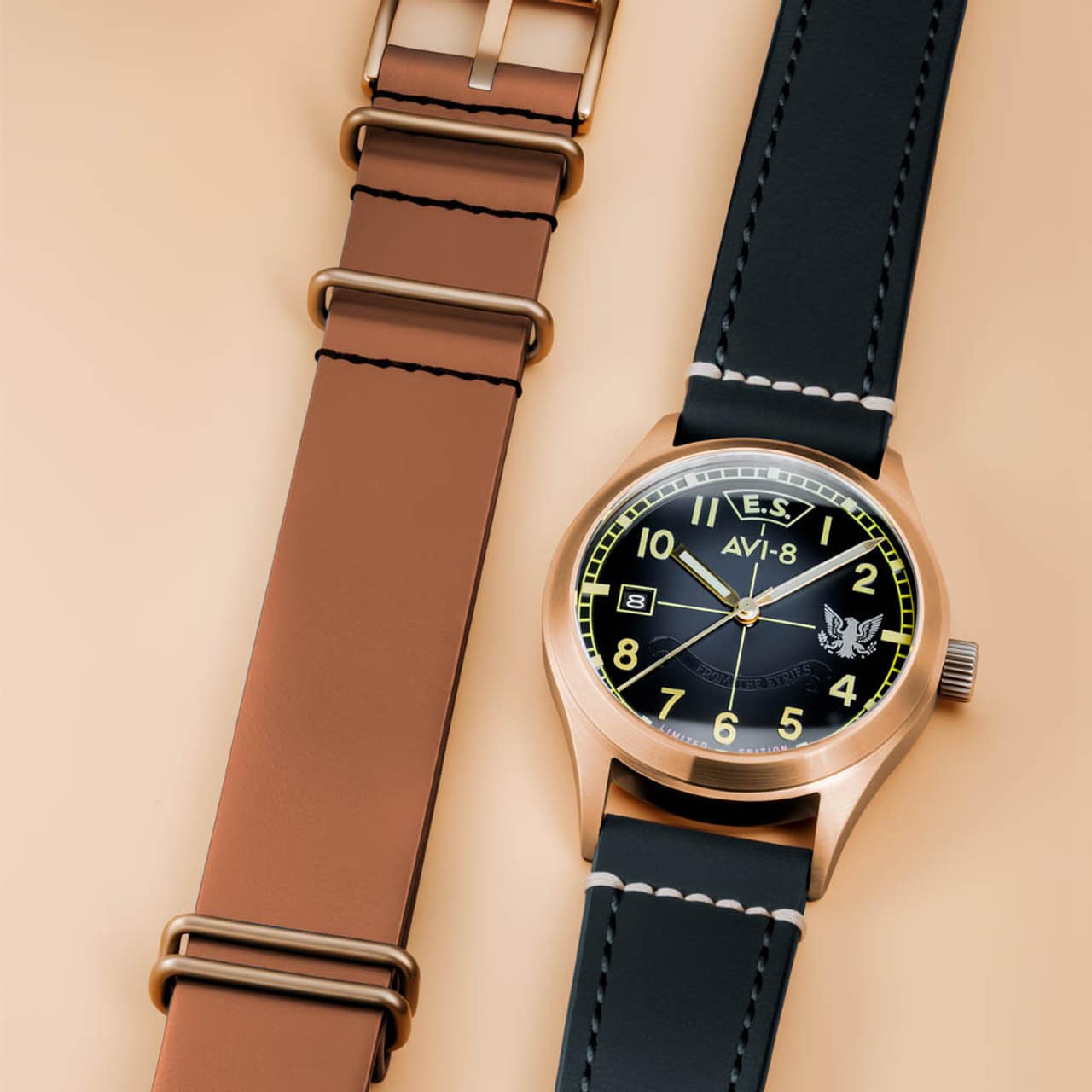 AVI-8 Watch Flyboy Eagle Squadron LE Gravesend AV-4145-01