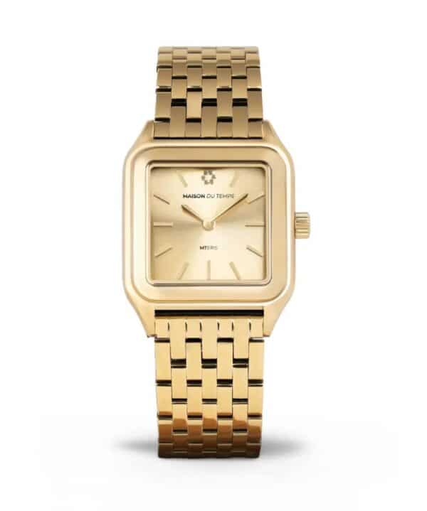 Maison du Temps MTERIS CHAMPAGNE DORE JAUNE ACIER