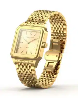 Maison du Temps MTERIS CHAMPAGNE DORE JAUNE ACIER a