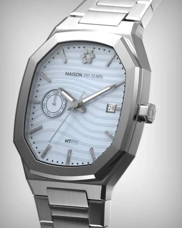Maison du Temps MTPHI DAY DATE ACIER BLEU a