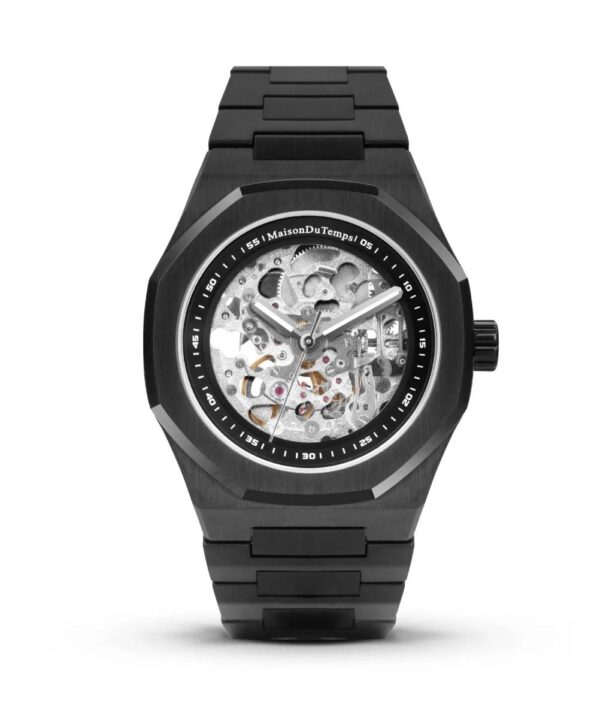 Maison du temps Watch MT BETA SQUELETTE BLACK EDITION ACIER Maison du temps Watch MT BETA SQUELETTE BLACK EDITION ACIER