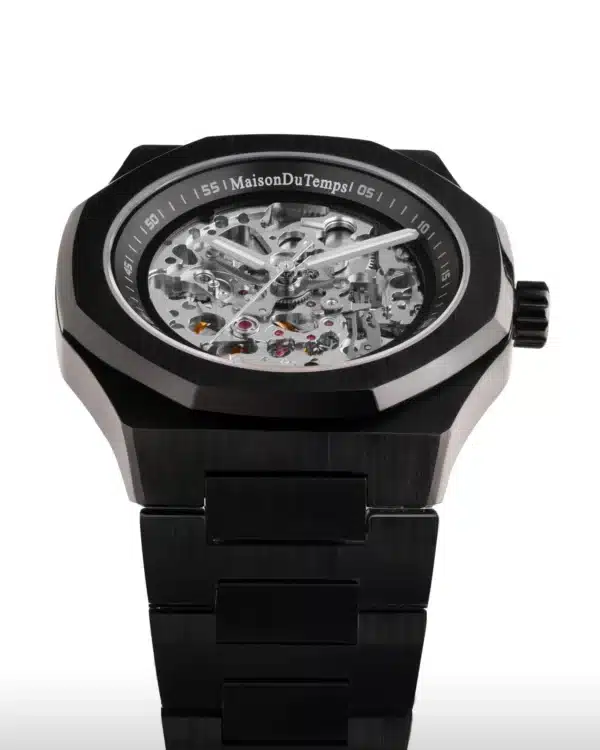 Maison du temps Watch MT BETA SQUELETTE BLACK EDITION ACIER c Maison du temps Watch MT BETA SQUELETTE BLACK EDITION ACIER c