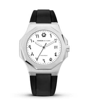 Maison du temps Watch MT ZETA ARABIC BLANC SILICONE NOIR Maison du temps Watch MT ZETA ARABIC BLANC SILICONE NOIR