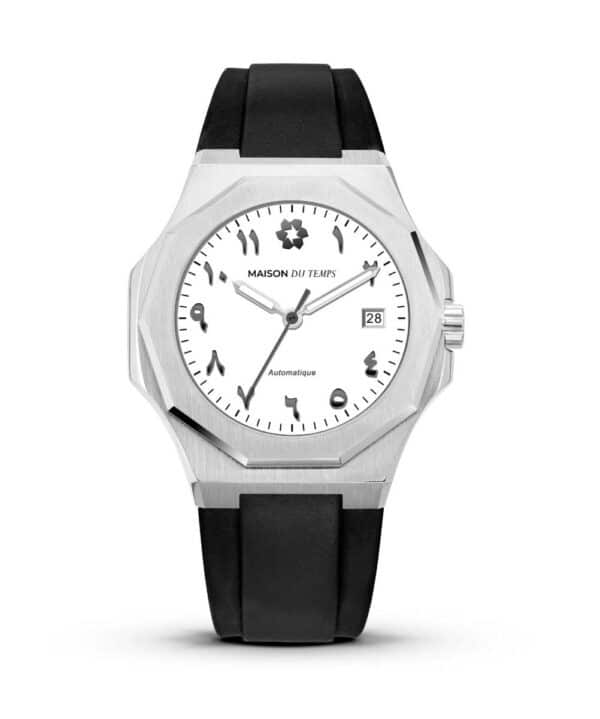 Maison du temps Watch MT ZETA ARABIC BLANC SILICONE NOIR Maison du temps Watch MT ZETA ARABIC BLANC SILICONE NOIR