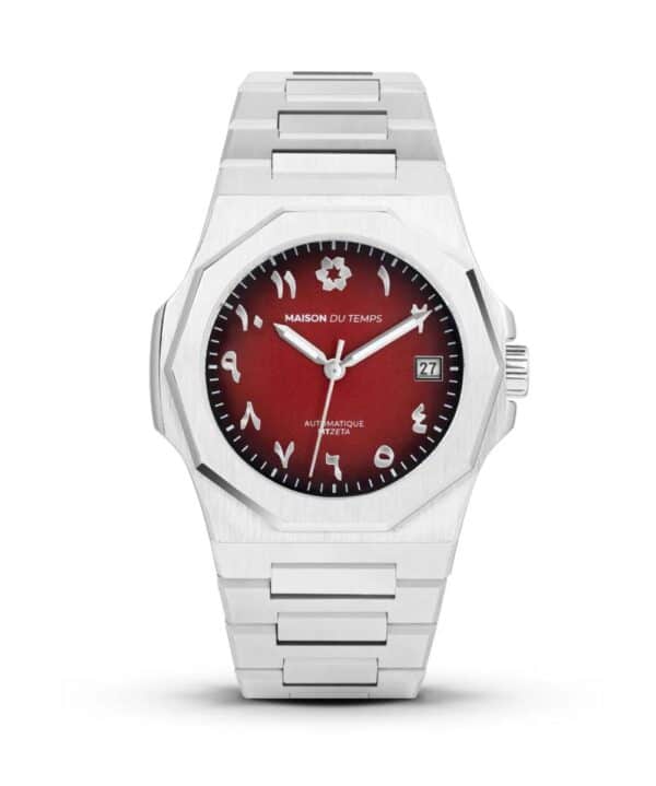 Maison du temps Watch MT ZETA ARABIC ROUGE ACIER Maison du temps Watch MT ZETA ARABIC ROUGE ACIER