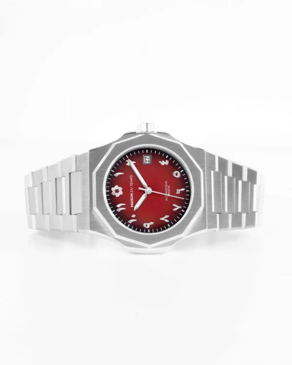 Maison du temps Watch MT ZETA ARABIC ROUGE ACIER c Maison du temps Watch MT ZETA ARABIC ROUGE ACIER c