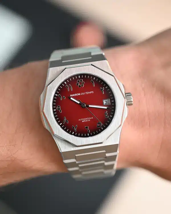 Maison du temps Watch MT ZETA ARABIC ROUGE ACIER d Maison du temps Watch MT ZETA ARABIC ROUGE ACIER d