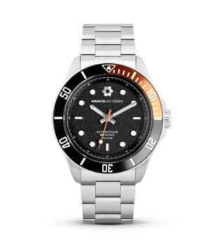Maison du temps Watch MTSIGMA LUNETTE NOIRE ORANGE ACIER Maison du temps Watch MTSIGMA LUNETTE NOIRE ORANGE ACIER
